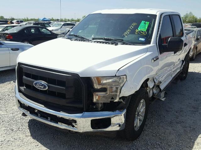 1FTEW1EF4HKD87501 - 2017 FORD F150 SUPER WHITE photo 2