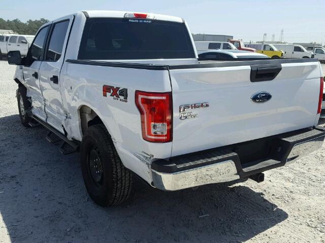 1FTEW1EF4HKD87501 - 2017 FORD F150 SUPER WHITE photo 3