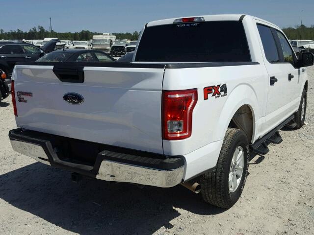 1FTEW1EF4HKD87501 - 2017 FORD F150 SUPER WHITE photo 4