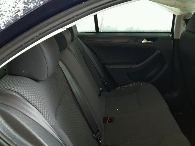 3VW2K7AJ3DM414439 - 2013 VOLKSWAGEN JETTA BASE Կապույտ լուսանկար 6