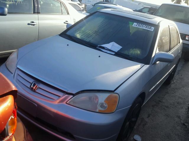 2HGES26713H613813 - 2003 HONDA CIVIC EX ვერცხლისფერი ფოტო 2