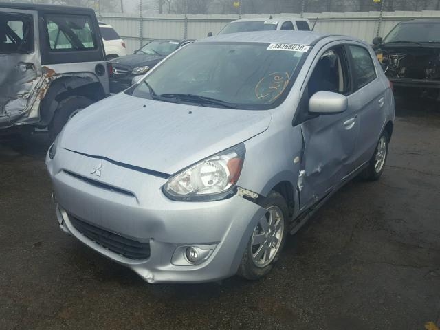 ML32A3HJ5FH038244 - 2015 MITSUBISHI MIRAGE DE SILVER photo 2