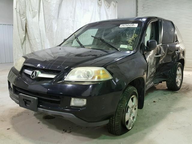 2HNYD18215H515167 - 2005 ACURA MDX BLACK photo 2