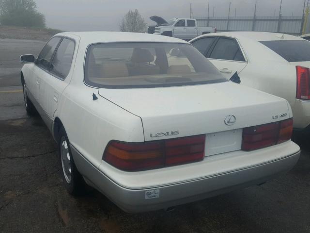 JT8UF11E6P0152969 - 1993 LEXUS LS 400 WHITE photo 3