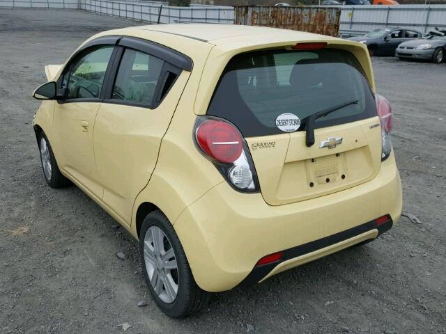 KL8CB6S9XEC480312 - 2014 CHEVROLET SPARK LS YELLOW photo 3