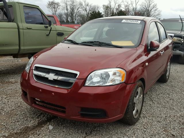 KL1TG56698B007179 - 2008 CHEVROLET AVEO LT RED photo 2