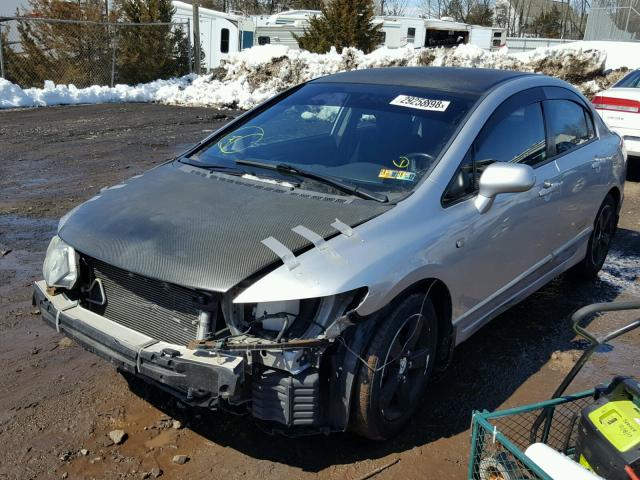 2HGFA1E65AH533955 - 2010 HONDA CIVIC SILVER photo 2