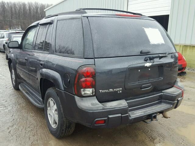 1GNDT13S062297142 - 2006 CHEVROLET TRAILBLAZE GRAY photo 3