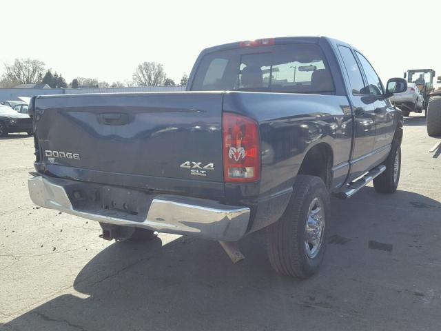3D7KU28DX3G813741 - 2003 DODGE RAM 2500 S BLUE photo 4