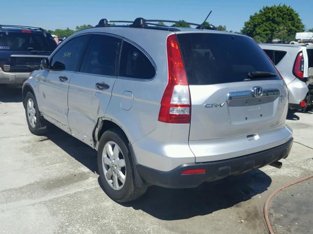 5J6RE48509L069485 - 2009 HONDA CR-V EX SILVER photo 3