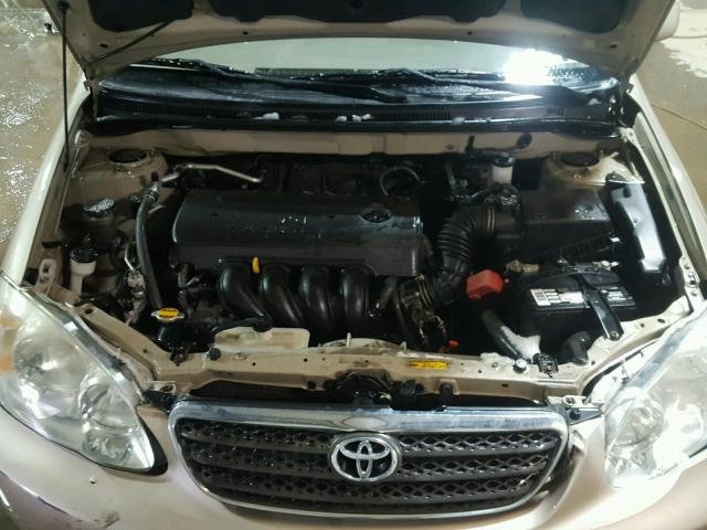 2T1BR32E25C470486 - 2005 TOYOTA COROLLA CE TAN photo 7