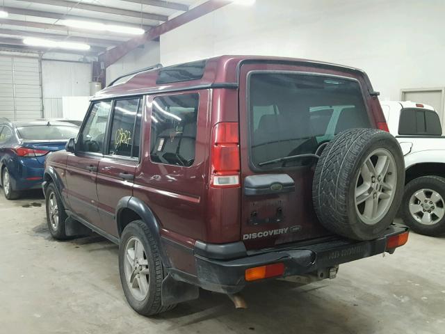 SALTY12412A770533 - 2002 LAND ROVER DISCOVERY BURGUNDY photo 3