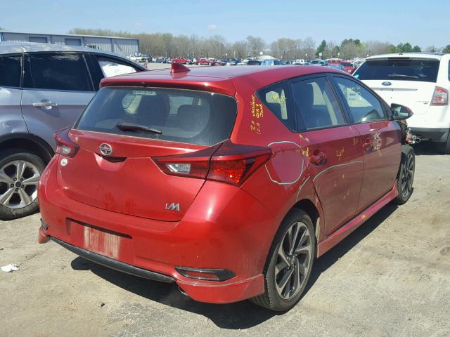 JTNKARJE3GJ502411 - 2016 TOYOTA SCION IM RED photo 4