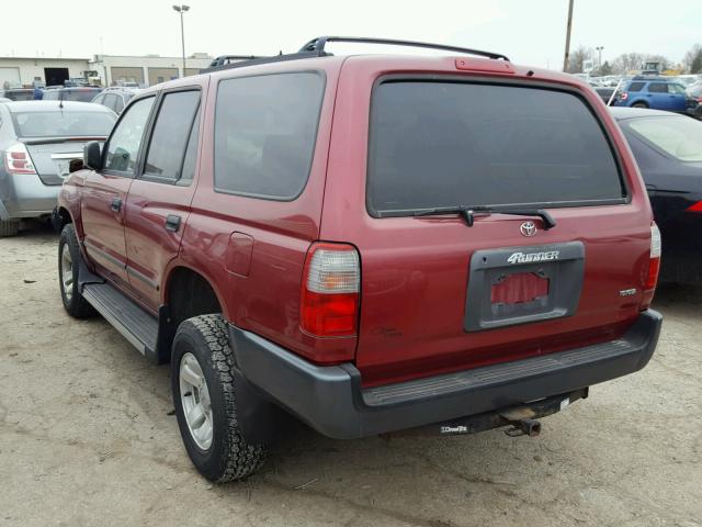 JT3GM84R5W0023751 - 1998 TOYOTA 4RUNNER RED photo 3