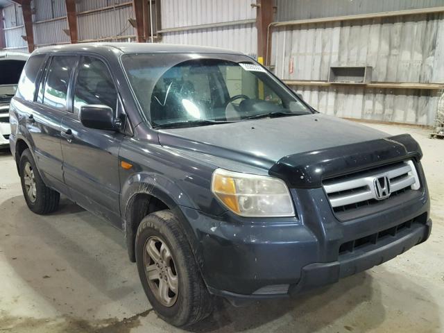 5FNYF28106B016462 - 2006 HONDA PILOT LX BLACK photo 1