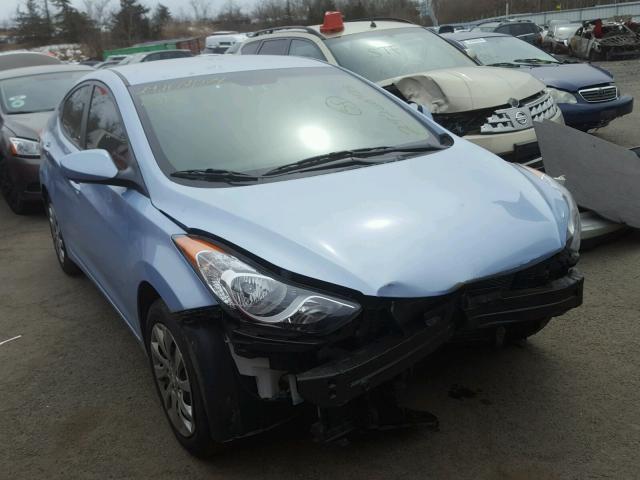 KMHDH4AE1DU540706 - 2013 HYUNDAI ELANTRA GL BLUE photo 1