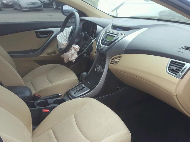 KMHDH4AE1DU540706 - 2013 HYUNDAI ELANTRA GL BLUE photo 5