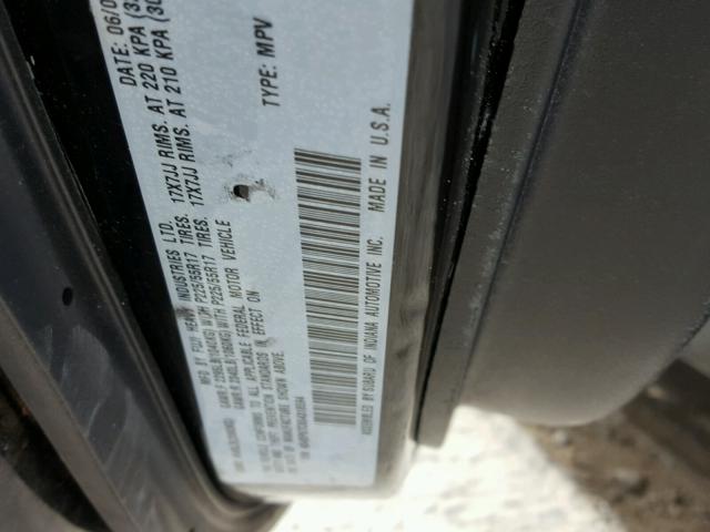 4S4BP67C654318594 - 2005 SUBARU LEGACY OUT BLACK photo 10