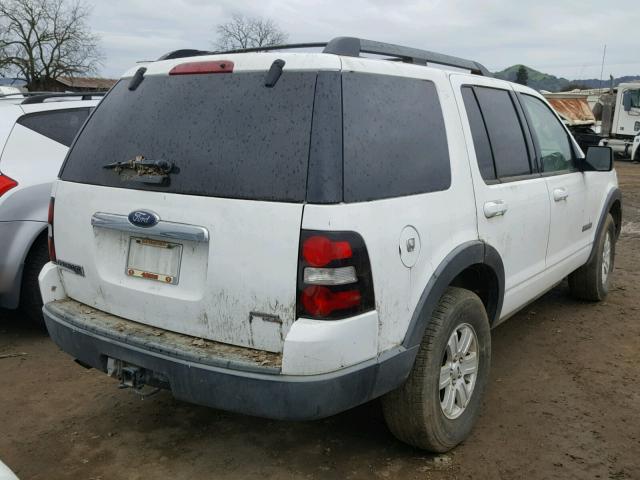 1FMEU73E97UA93853 - 2007 FORD EXPLORER X WHITE photo 4