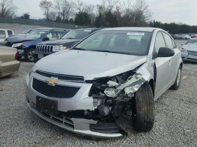 1G1PC5SH9B7302900 - 2011 CHEVROLET CRUZE LS SILVER photo 2