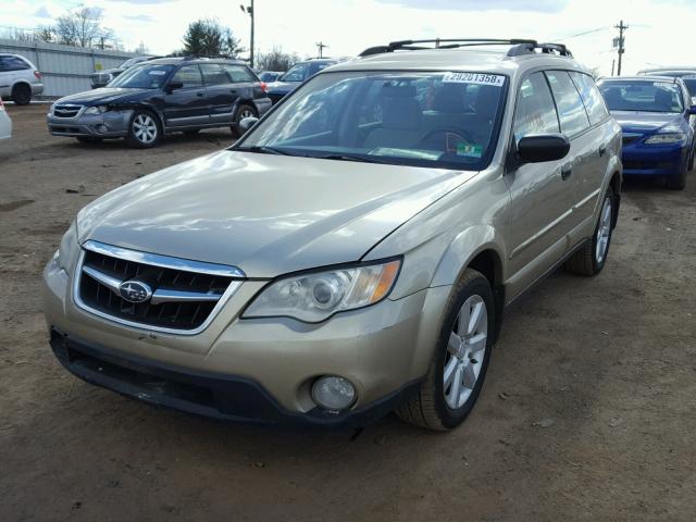 4S4BP61C887332458 - 2008 SUBARU OUTBACK 2. BEIGE photo 2