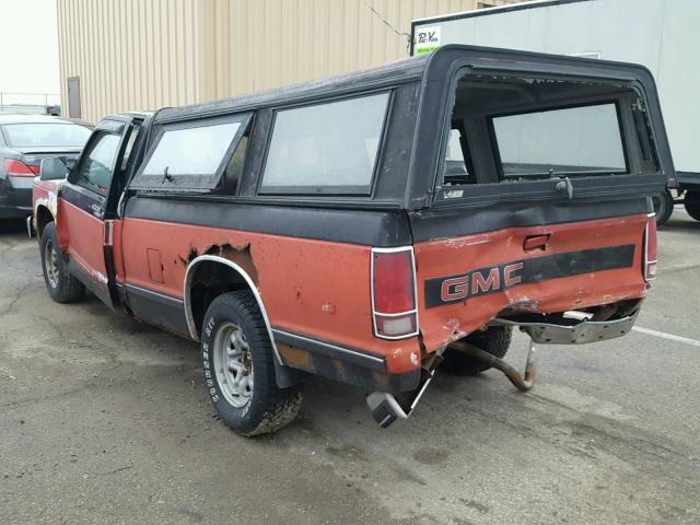 1GTCS14Z1K2510029 - 1989 GMC S TRUCK S1 RED photo 3