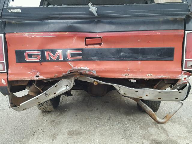 1GTCS14Z1K2510029 - 1989 GMC S TRUCK S1 RED photo 9