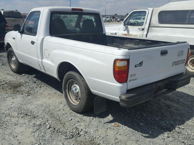 4F4YR12C41TM09826 - 2001 MAZDA B2500 WHITE photo 3