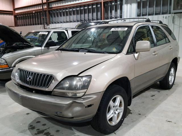 JT6GF10U4X0026124 - 1999 LEXUS RX 300 BURGUNDY photo 2