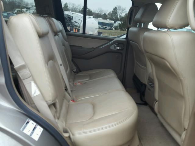 5N1AR18W47C643433 - 2007 NISSAN PATHFINDER BEIGE photo 6