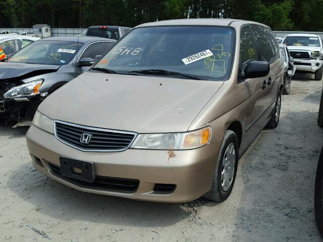 2HKRL1856YH555053 - 2000 HONDA ODYSSEY LX GOLD photo 2