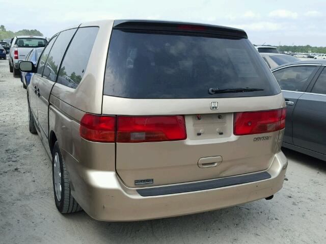 2HKRL1856YH555053 - 2000 HONDA ODYSSEY LX GOLD photo 3