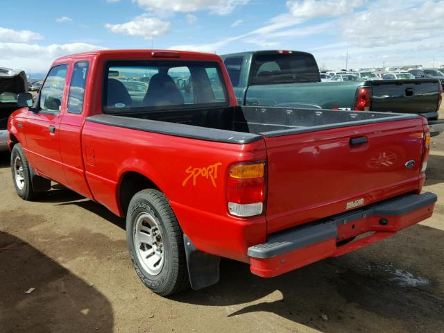 1FTYR14C1XPA42651 - 1999 FORD RANGER SUP RED photo 3