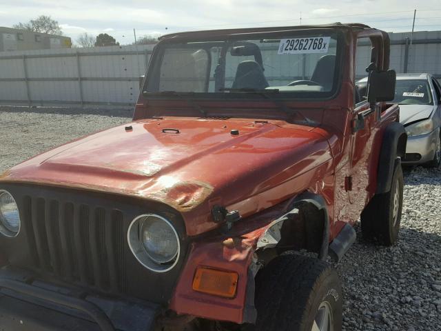 1J4FY29P3XP472400 - 1999 JEEP WRANGLER / RED photo 9