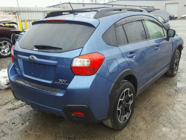 JF2GPAGC3E8281348 - 2014 SUBARU XV CROSSTR BLUE photo 4