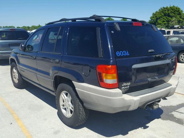 1J4GW48N34C421732 - 2004 JEEP GRAND CHER BLUE photo 3