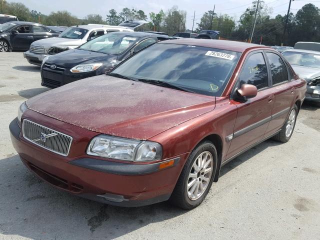 YV1TS94DX11169179 - 2001 VOLVO S80 MAROON photo 2