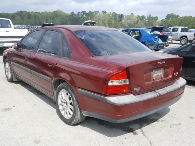 YV1TS94DX11169179 - 2001 VOLVO S80 MAROON photo 3