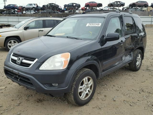 SHSRD78874U218175 - 2004 HONDA CR-V EX BLACK photo 2