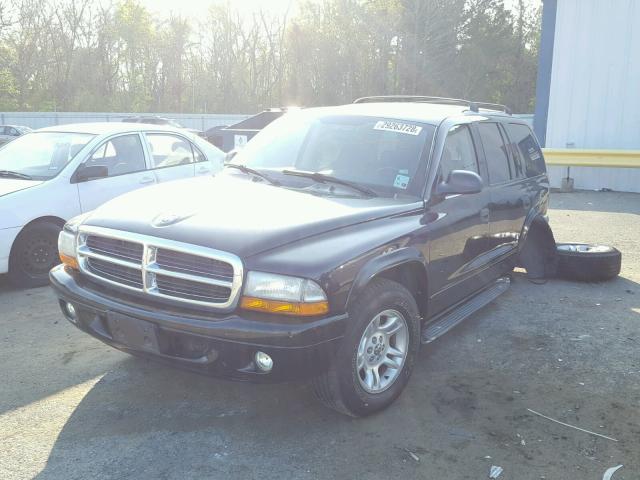 1D4HR48N93F604943 - 2003 DODGE DURANGO SL BLACK photo 2