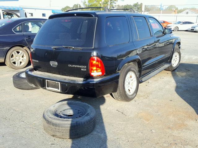 1D4HR48N93F604943 - 2003 DODGE DURANGO SL BLACK photo 4