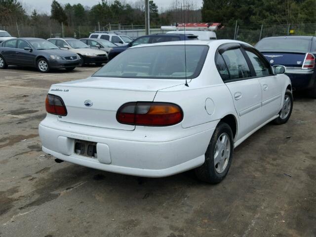 1G1NE52J81M663586 - 2001 CHEVROLET MALIBU LS თეთრი ფოტო 4