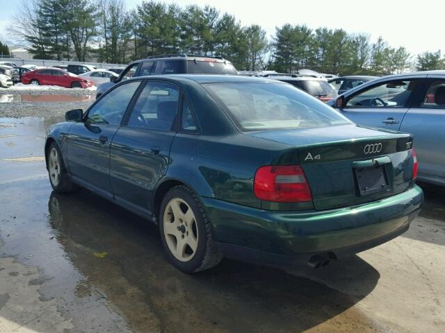 WAUCB28D5WA129443 - 1998 AUDI A4 1.8T QU GREEN photo 4