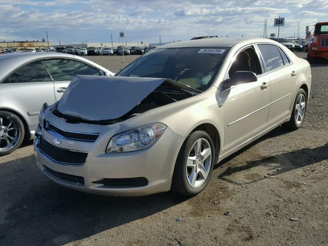 1G1ZB5E1XBF105850 - 2011 CHEVROLET MALIBU LS ოქროსფერი ფოტო 2