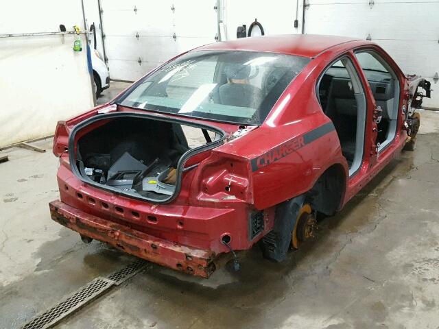 2B3KA43G17H694579 - 2007 DODGE CHARGER SE RED photo 4