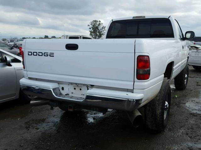 3B7KF26682M212885 - 2002 DODGE RAM 2500 WHITE photo 4