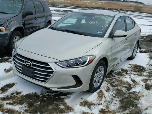 KMHD74LF1HU082082 - 2017 HYUNDAI ELANTRA SE CREAM photo 2