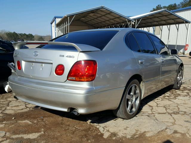 JT8BL69S510007355 - 2001 LEXUS GS 430 SILVER photo 4