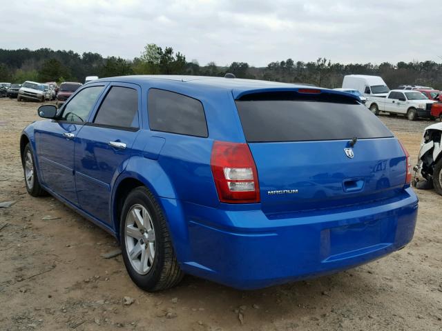 2D4FV48V85H555500 - 2005 DODGE MAGNUM SXT BLUE photo 3