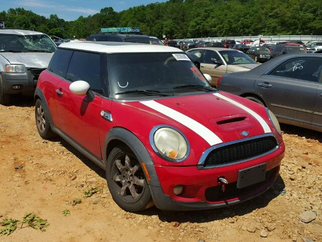 WMWMF73508TT89195 - 2008 MINI COOPER S RED photo 1